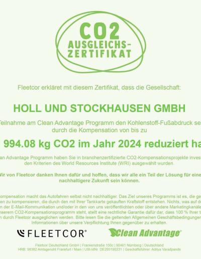 CO2-Ausgleich-Zertifikat